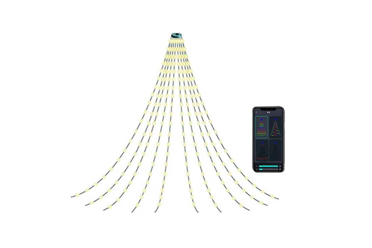 Smart App Control LED String Light Christmas Tree Decorative Light Dimmable Music Sync Light
