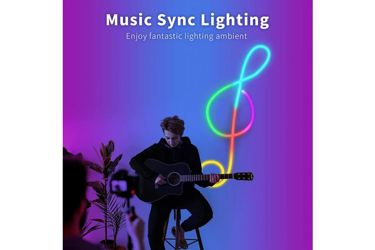 Bluetooth/Rgbic LED Neon Strip/16.4Ft/Music Sync