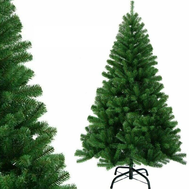 4/5/6/7FT Christmas Tree Green White Xmas Trees Decorations /W LED Fairy Lights
