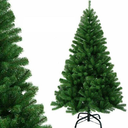 4/5/6/7FT Christmas Tree Green White Xmas Trees Decorations /W LED Fairy Lights