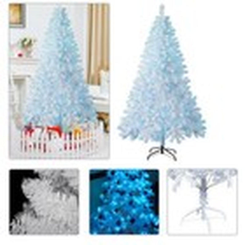 4/5/6/7FT Christmas Tree Green White Xmas Trees Decorations /W LED Fairy Lights