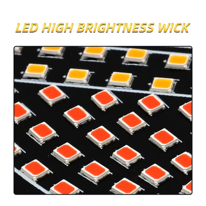 2Pcs LED Dynamic Demon Eyes Atmosphere Light USB Car Front Rear Windshield Glass Light 12 Modes for Car Decoration