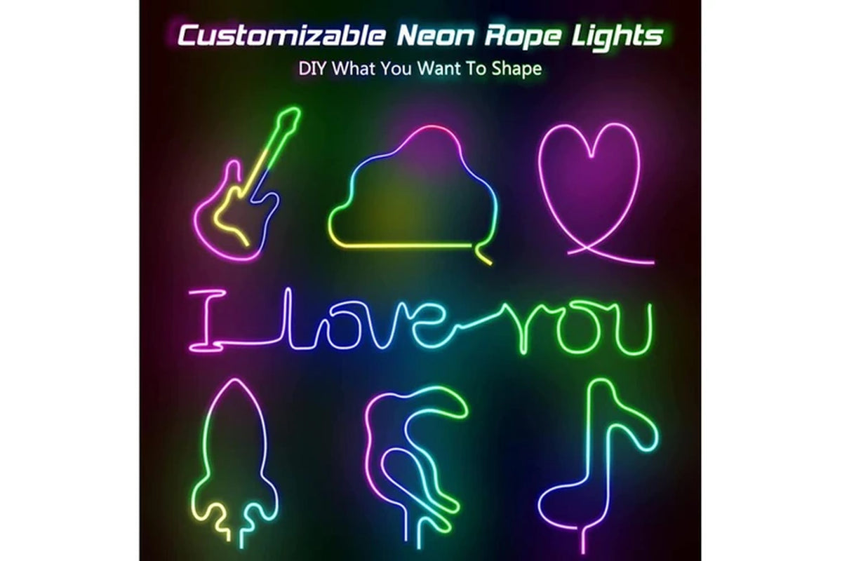 Bluetooth/Rgbic LED Neon Strip/16.4Ft/Music Sync