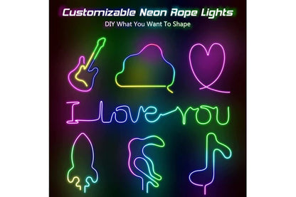 Bluetooth/Rgbic LED Neon Strip/16.4Ft/Music Sync