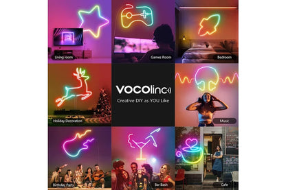 Bluetooth/Rgbic LED Neon Light Strip/32.8Ft/Music Sync