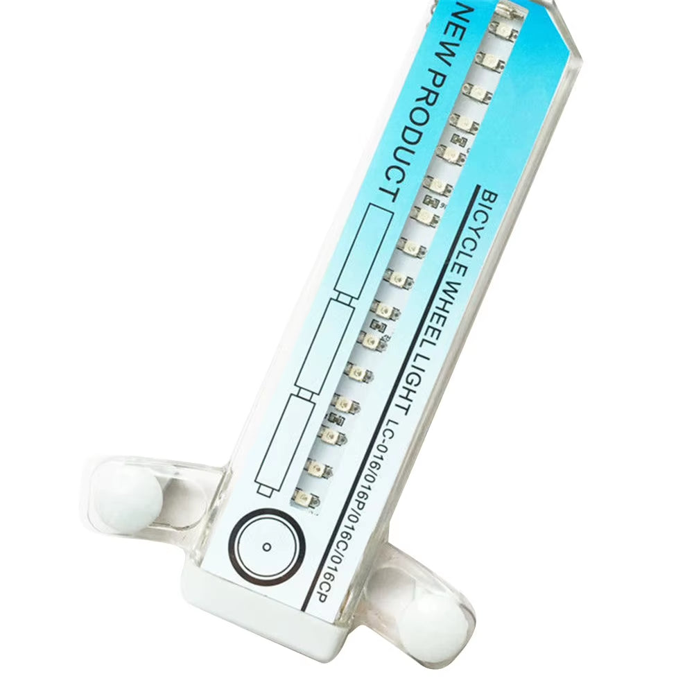 2X Mountain Road Bicycle Spoke Light Bike Light No Battery Strip 32LED Mountain Bicycle Two-Sided Color Warning Lamp