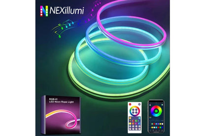 USB Bluetooth/Rgbic LED Neon Strip/10Ft/Music Sync