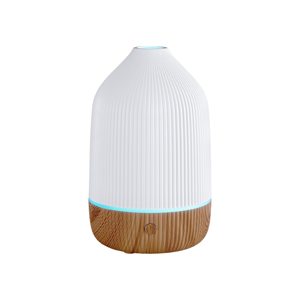 Devanti Ultrasonic Aroma Diffuser Aromatherapy 100ml LED Lights Iron Humidifier Forest