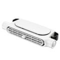 White Car Seat Headrest Fan - USB Powered Bladeless Rear Seat Fan for Vehicle Cooling (175x75x34mm)
