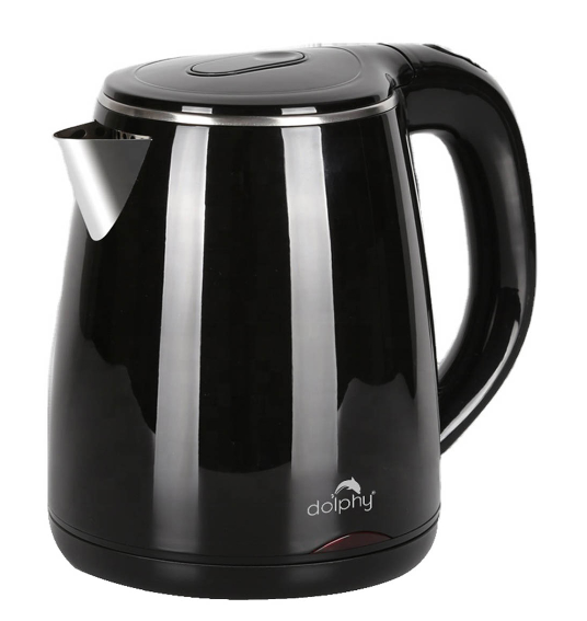 1.2L Black 1800W Electric Kettle For Hot Water