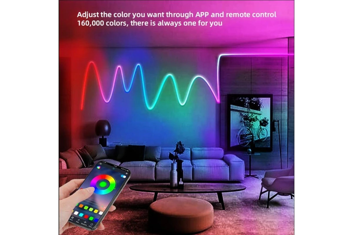 Bluetooth/Rgbic LED Neon Strip/16.4Ft/Music Sync