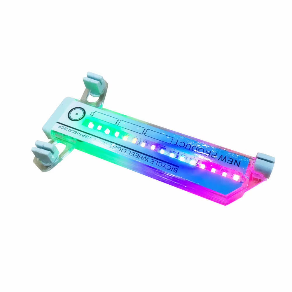 2X Mountain Road Bicycle Spoke Light Bike Light No Battery Strip 32LED Mountain Bicycle Two-Sided Color Warning Lamp