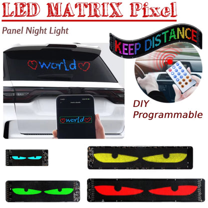 LED Panel Light Remote Control LED Decoration Light Demon Eyes Flexible LED Panel for Car Truck Accessories for for Demon Eyes
