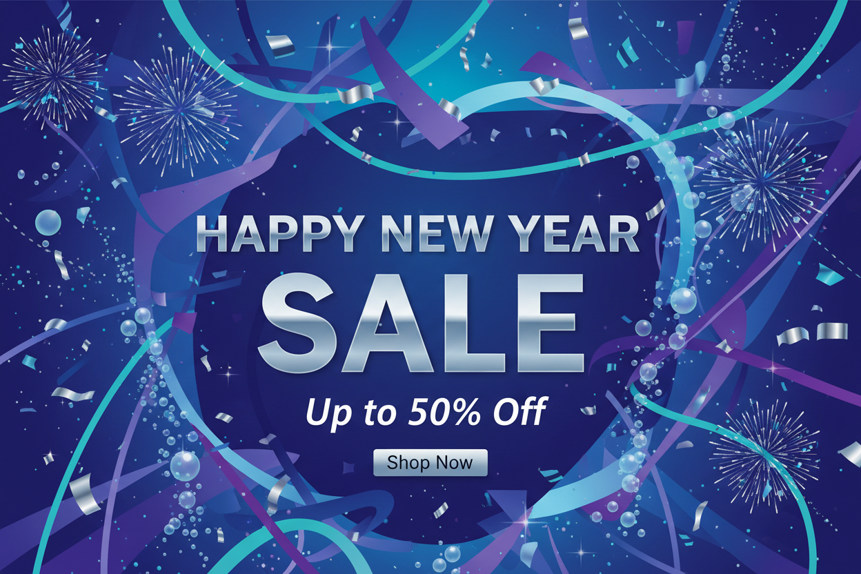 Happy New Year Sale - Cool Color Palette